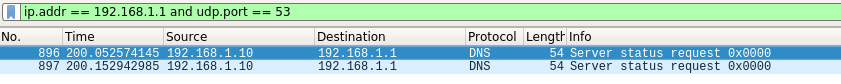 UDP Scan Filtered UDP Scan of Port 53